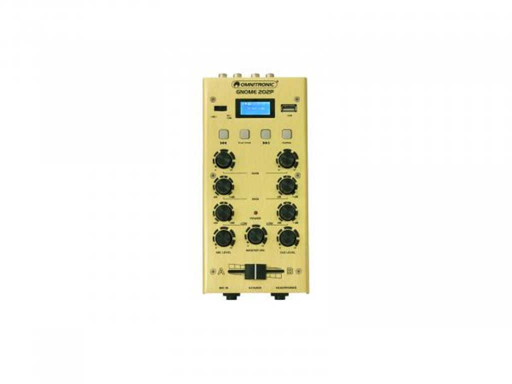 OMNITRONIC GNOME-202P Mini-Mixer gold (10006887)