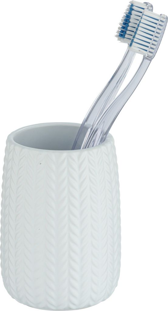 Zahnputzbecher Barinas Weiß Keramik