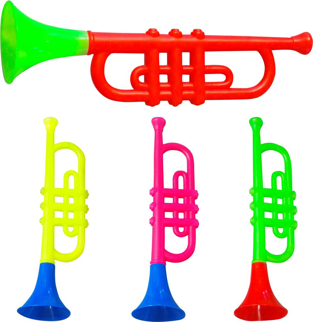 Trompette avec son différentes couleurs assorties Image du produit 