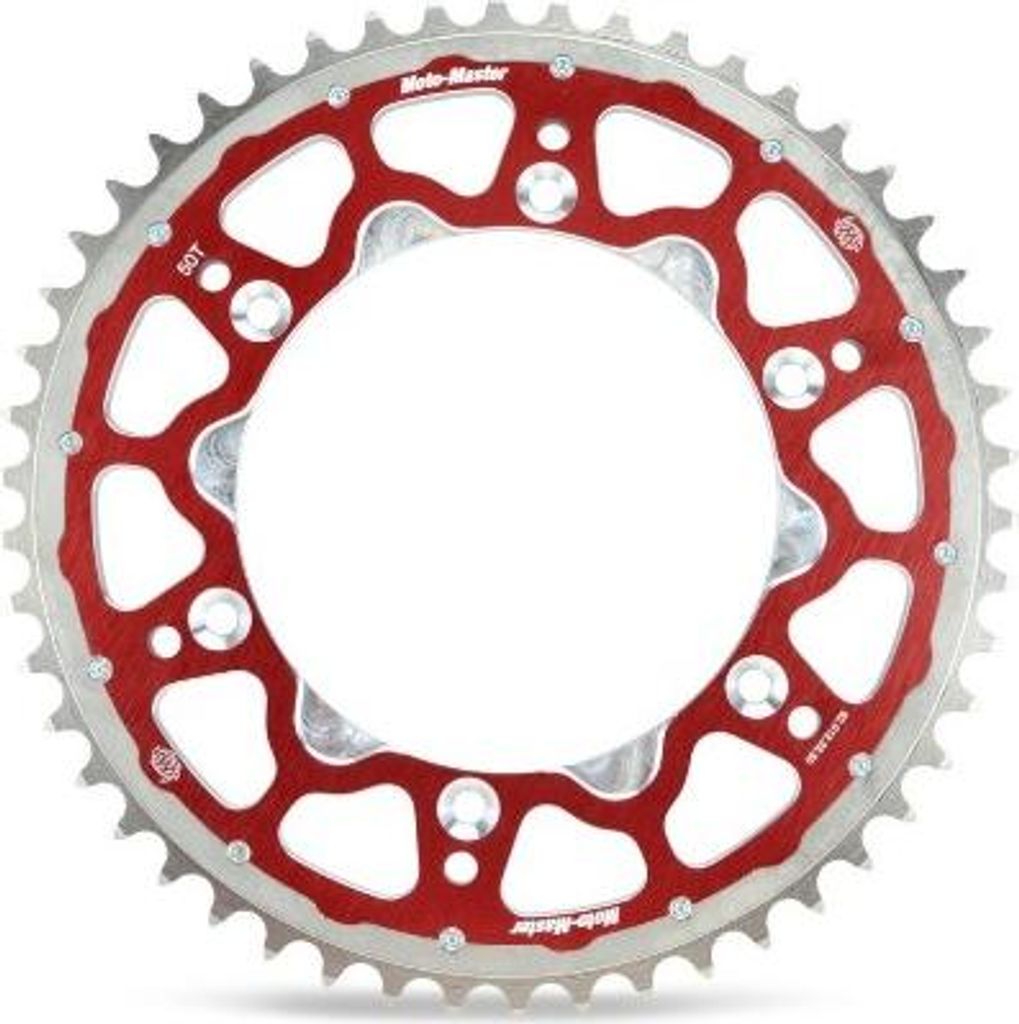 Hinteres Ritzel Doppelring (Stahl-Aluminium) 899 51 (89952) Farbe Rot Für Ktm/ Husqvarna/Husaberg (Jta897.51) (Kette.