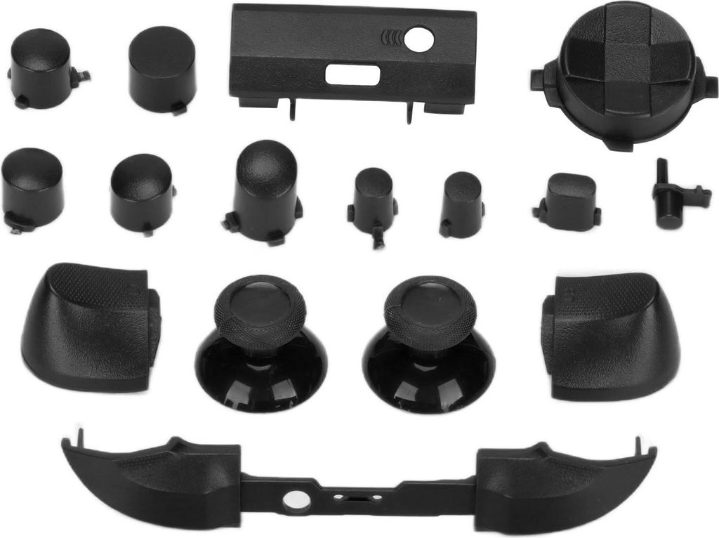 Full Game Controller -Taste Set Ersatzhandles Accessoires Kits für Xbox Series XBlack