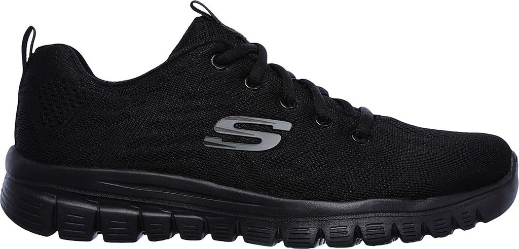 Skechers Damen Schuhe Schwarz 12615WBBK Grösse 39 Sneaker