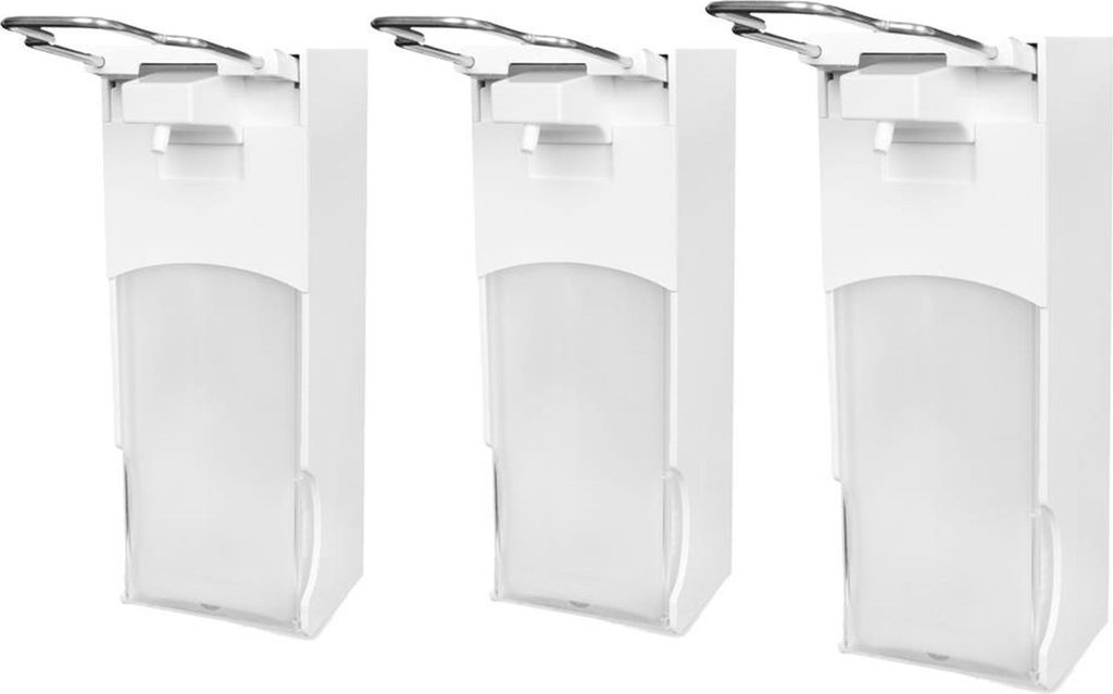 Seifenspender SemyTop - 3 Armhebel-Dosierspender - 1000 ml - weiß - Kunststoff