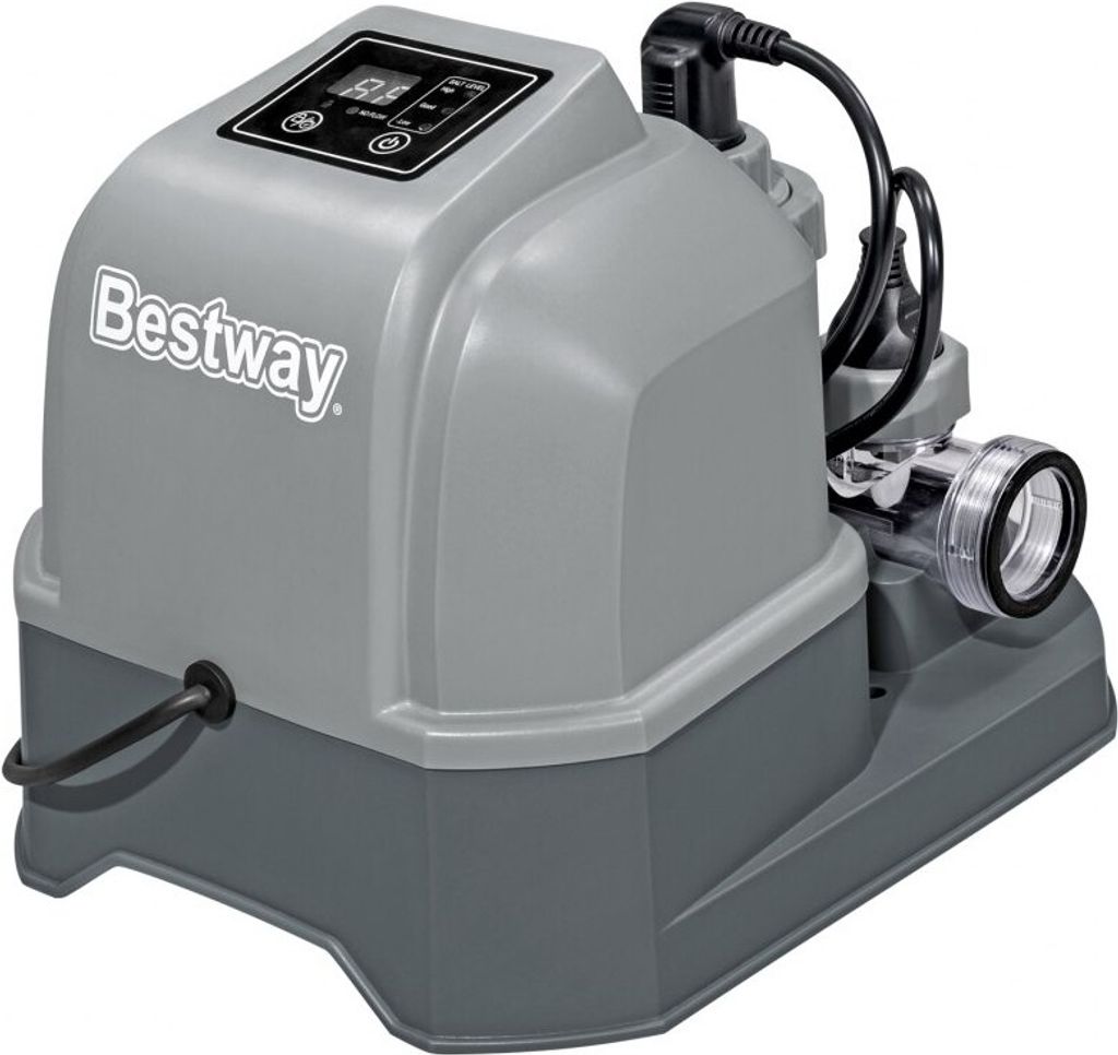 Bestway Flowclear Hydrogenic Salt Chlorinator für Pools bis zu 26.498 L mit Timer und Selbstreinigungsmodus