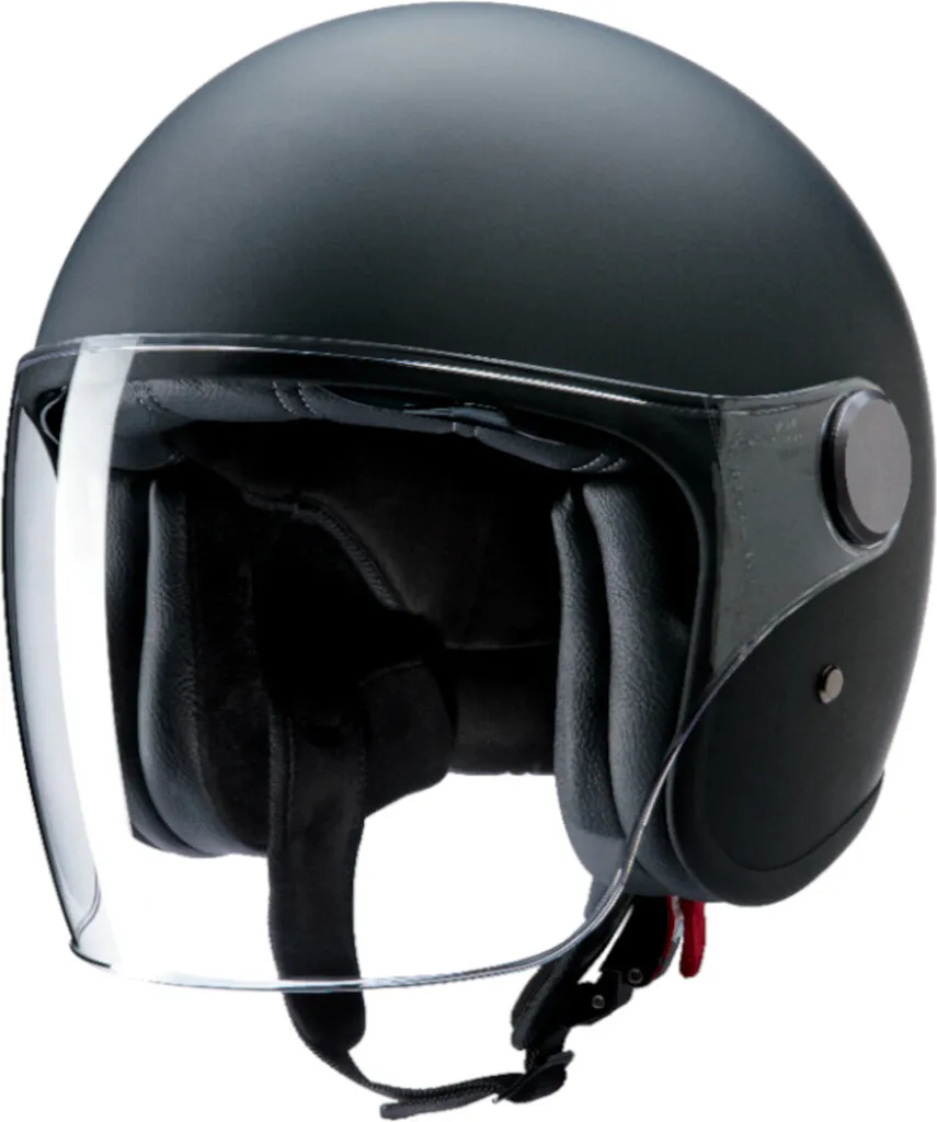 Casque Jet de Ville Redbike RB-860 Noir XS idéal pour Scooter et Moto