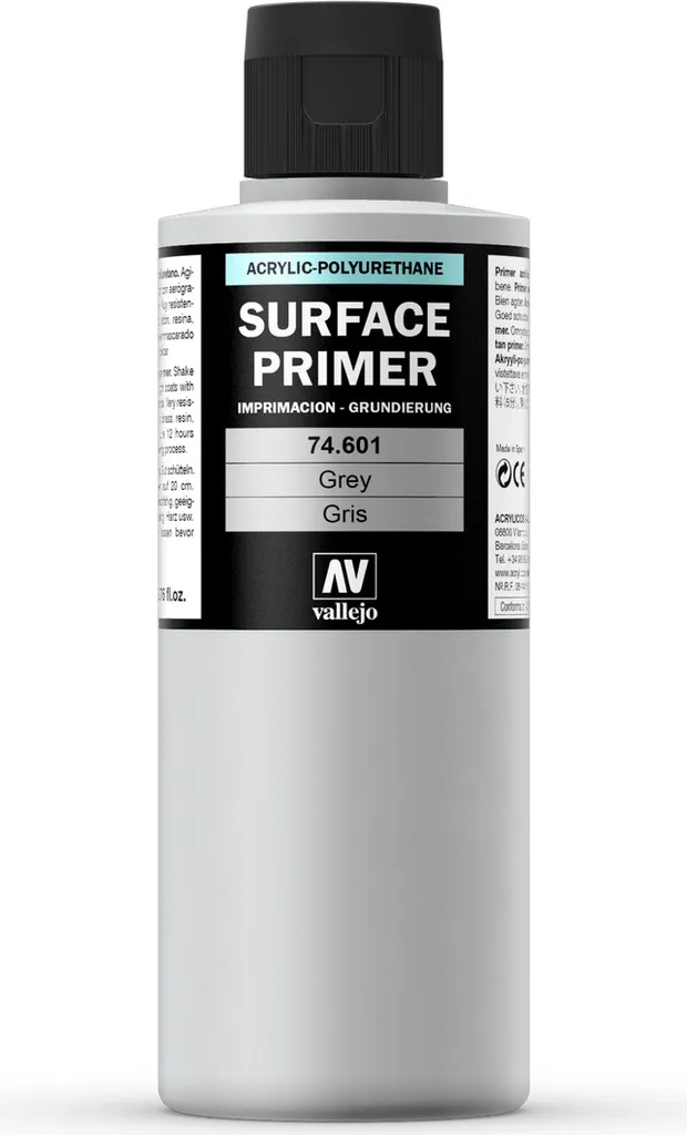 Apprêt Gris pour Aérographe Vallejo 200ml sous-couche Maquettisme - 5