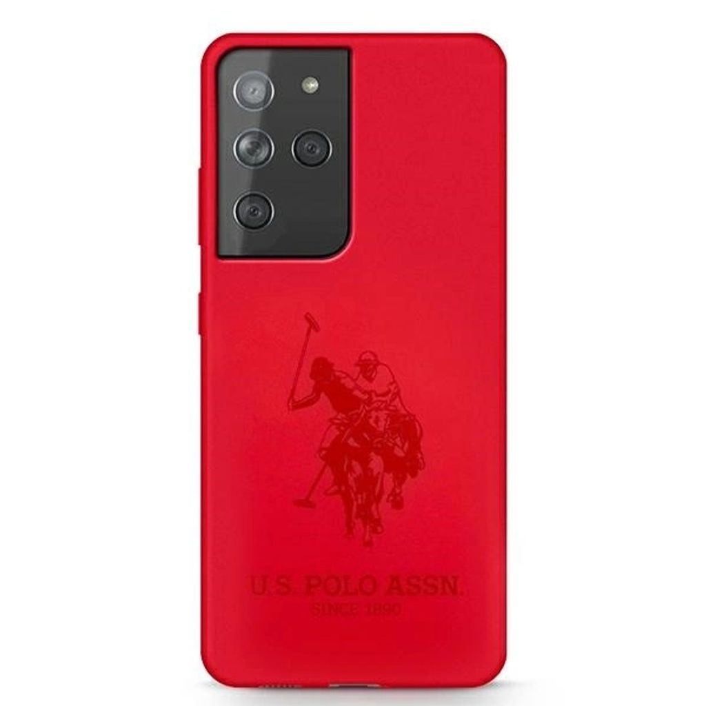US Polo USHCS21LSLHRTRE S21 Ultra G998 rot Silikon On Tone Handyhülle