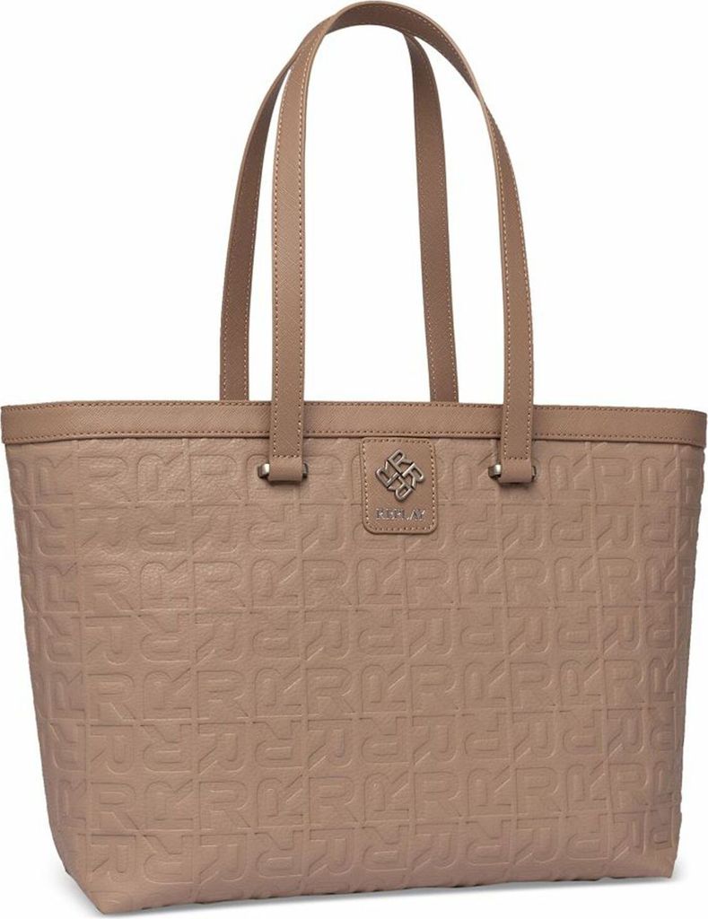REPLAY Schultertasche Shopper Dirty Pale Beige