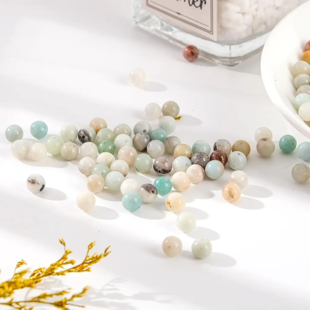 Amazonite Perles 6mm Pierre de Soin pour Bracelets Lithothérapie DIY
