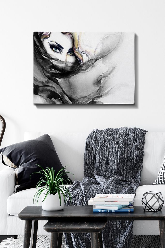 Wallity, Kanvas- TCR1344, Bunt, Leinwandbilder, 50 x 70 cm, 100% Leinwand