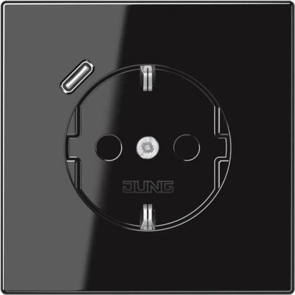 Jung LS1520-18CSW Prise de courant CEBEC avec USB Type C intégrée