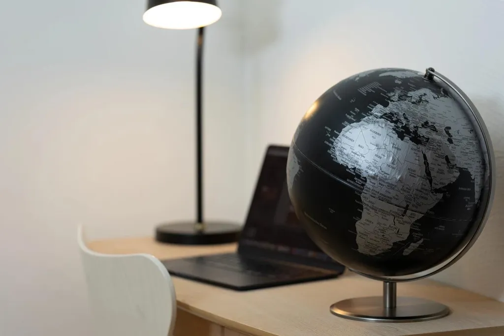 Globe terrestre pour bureau de direction TROIKA - Décoration chic 30cm - 7