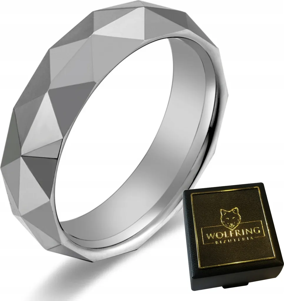 WOLFRING Anello Tungsteno Uomo Misura 25 - Design Minimalista e Duraturo