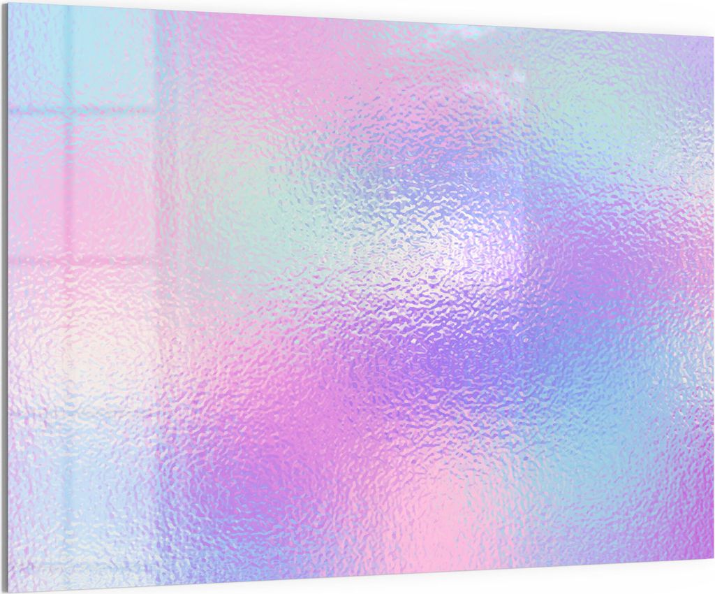 DEQORI Magnettafel Glas 120x90 cm 'Milchglas vor Pastell' beschreibbar Whiteboard