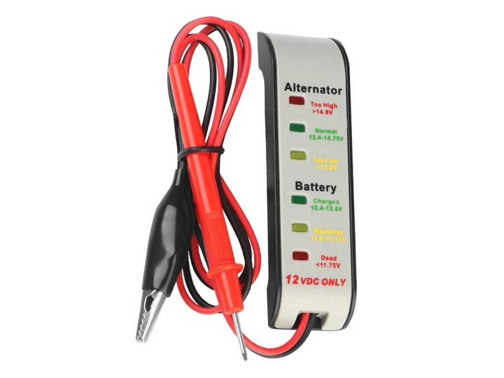 tester akumulatora i alternatora 12V z zaciskiem Zdjęcie produktu 1