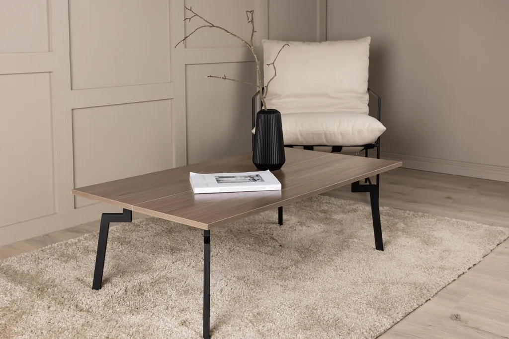 Bethan Table Basse Noyer au Design Scandinave et Structure Renforcée - 10