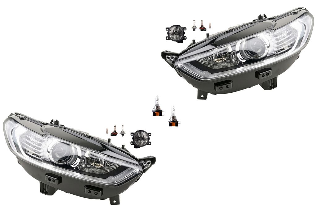 Johns, Scheinwerfer Satz Halogen passend für Ford Mondeo V 14 09/14- H7 H15 +Nebel+Leu. 2284998 DS7313W029AG 2284965 DS7313W030AG 51858824 51858824