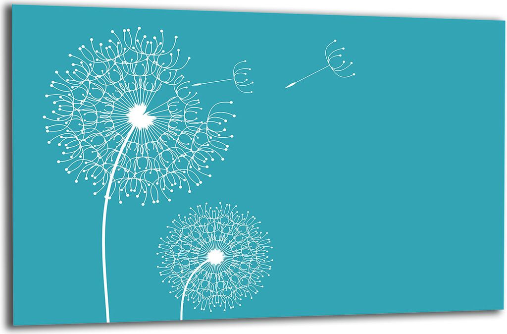 Herdabdeckplatte Glaskeramikkochfeld-Abdeckung Spritzschutz Glas 80x52 Blumen
