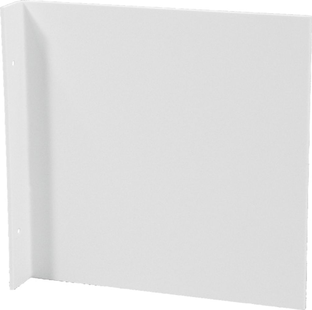 Dreifke Fahnenschild blanko zur Wand- oder Deckenmontage, Alu, 200x200 mm