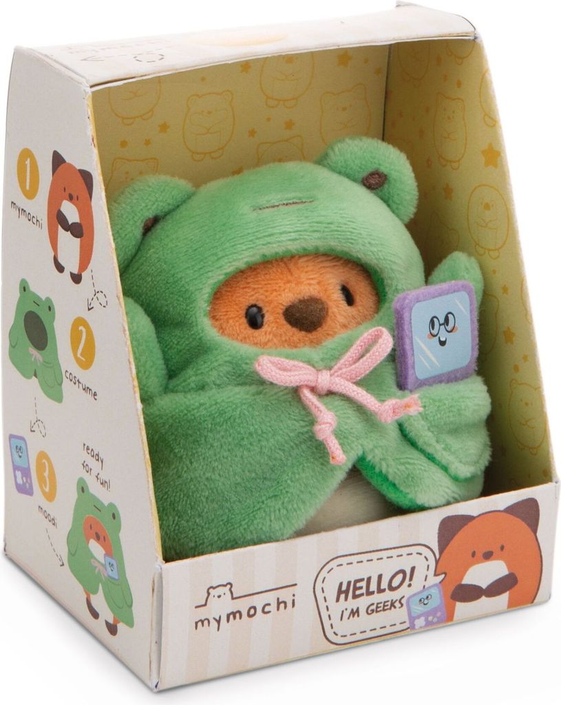 Nici Fuchs Geeks mit Froschkostüm mymochi 8 cm Produktbild 