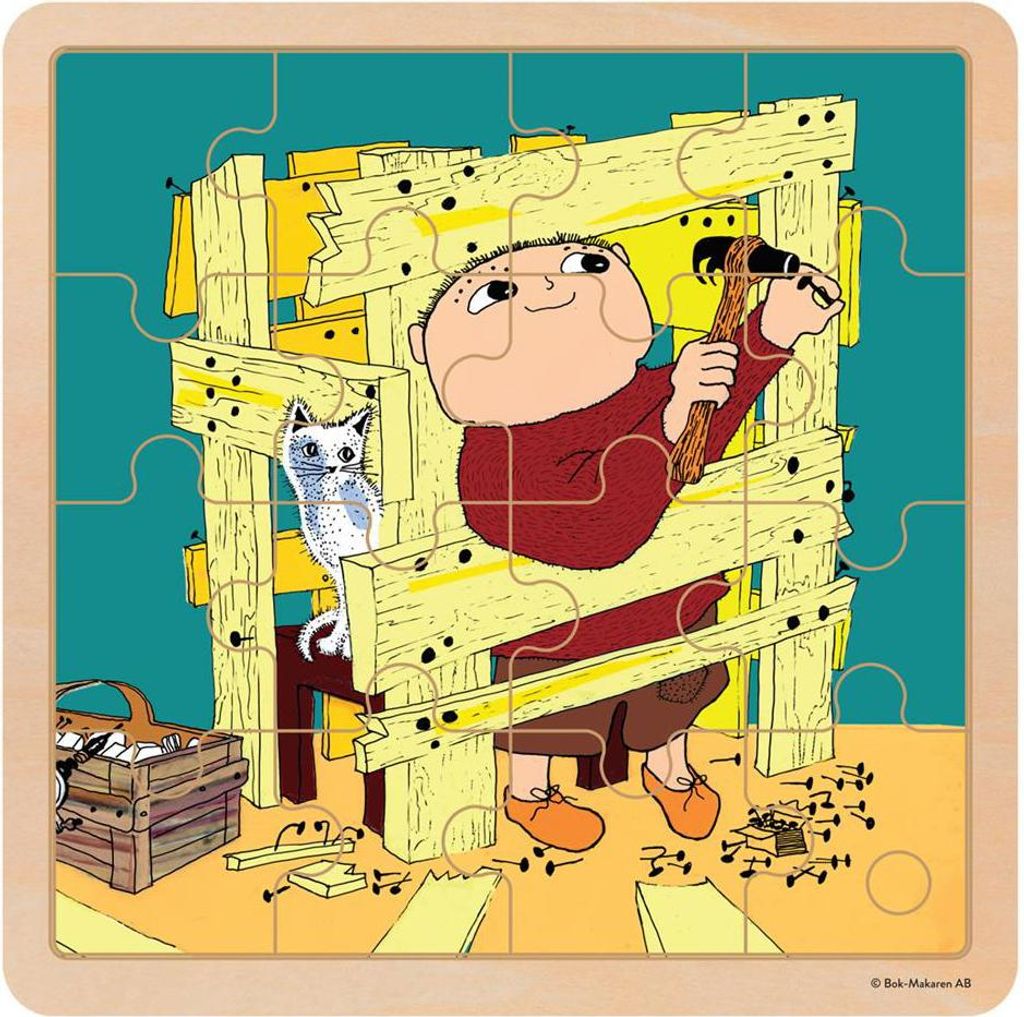 Alfons Åberg Holzpuzzle Bauspaß