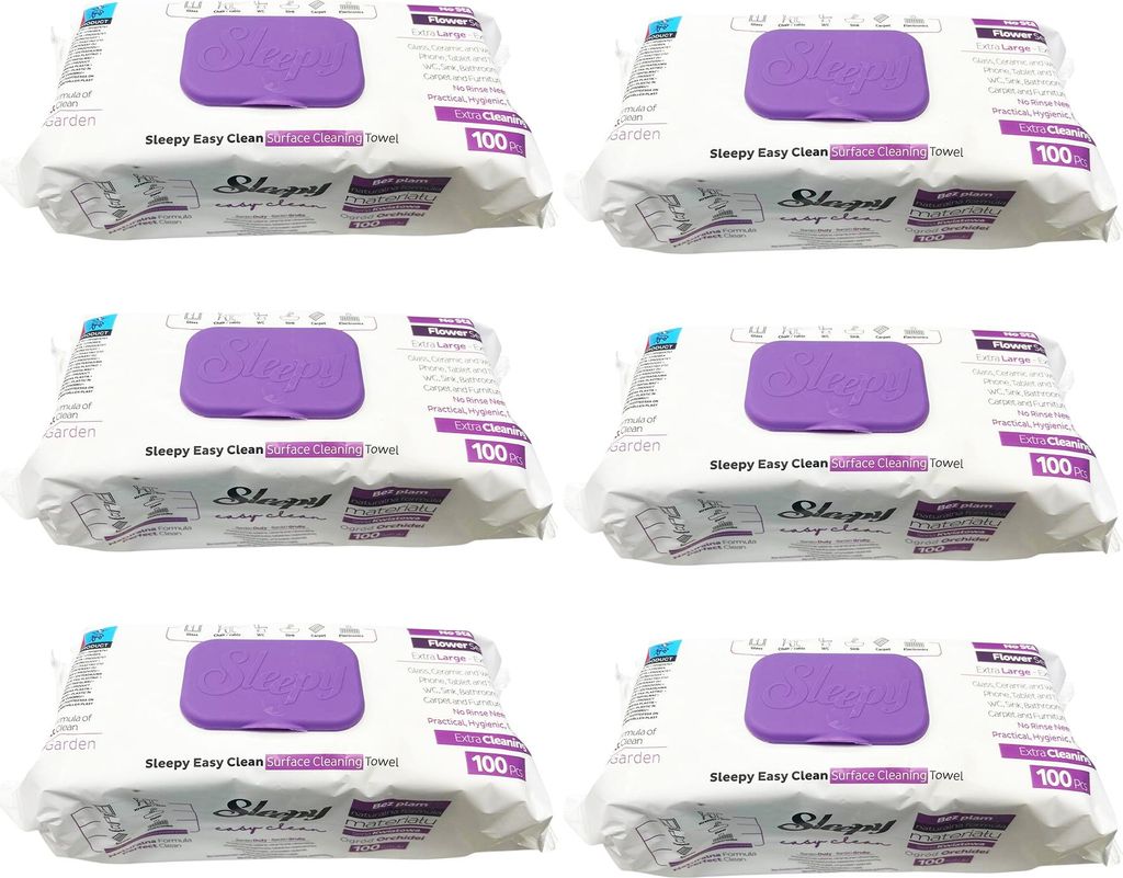 Utierky na čistenie povrchov Sleepy Easy Clean - fialové Obrázok produktu 