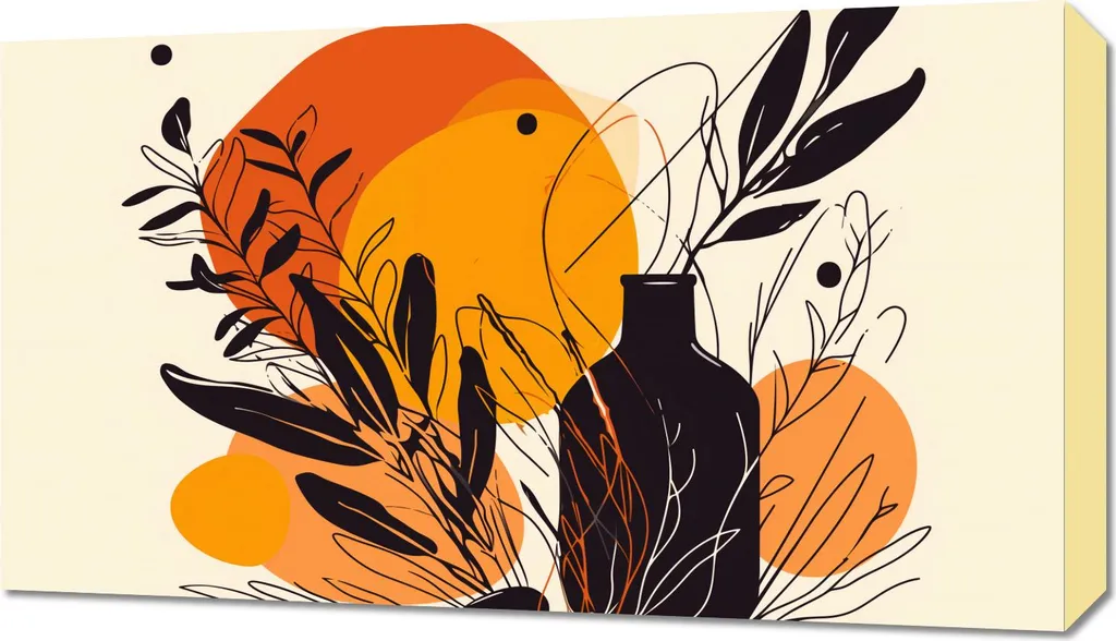 Tableau Coucher de soleil lumineux 70x40 cm - Décoration murale Zen