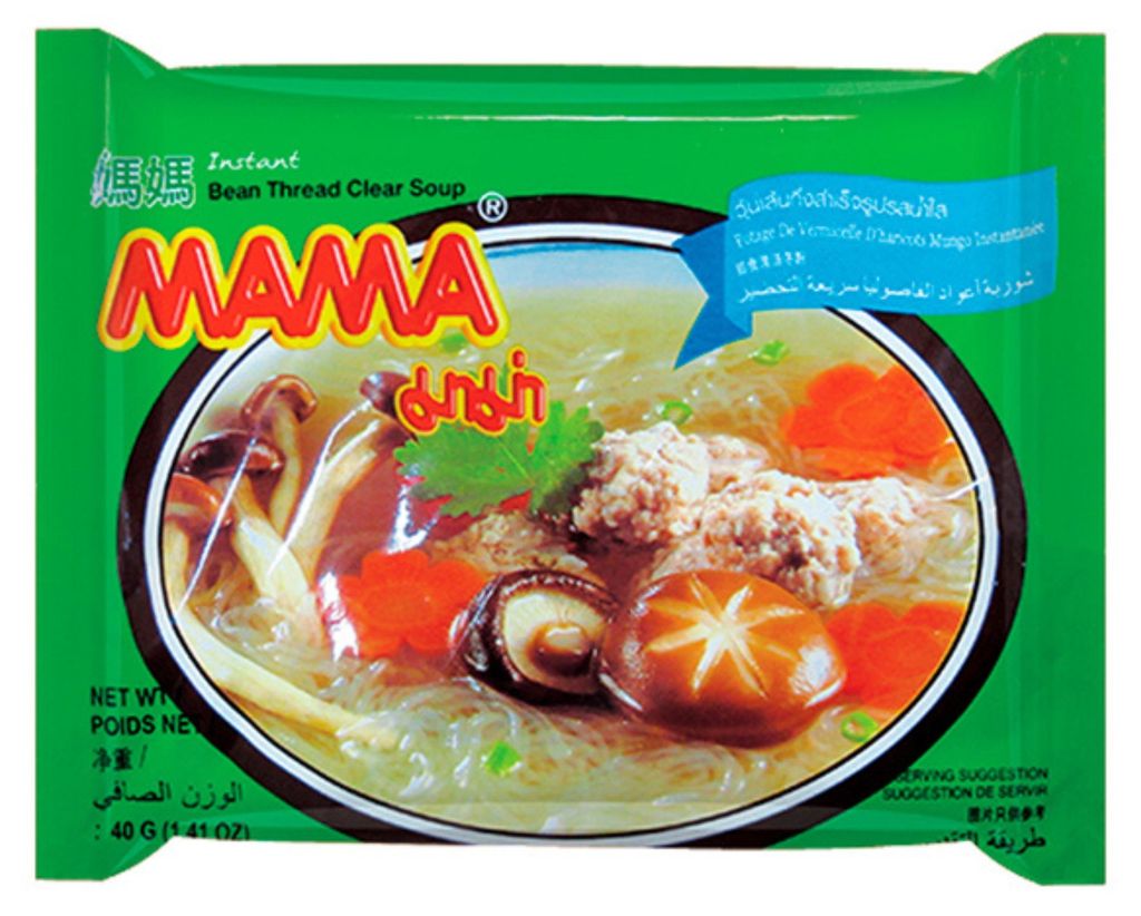 Mama - Instant Nudelsuppe mit Glasnudeln - glutenfrei - 40g Produktbild 