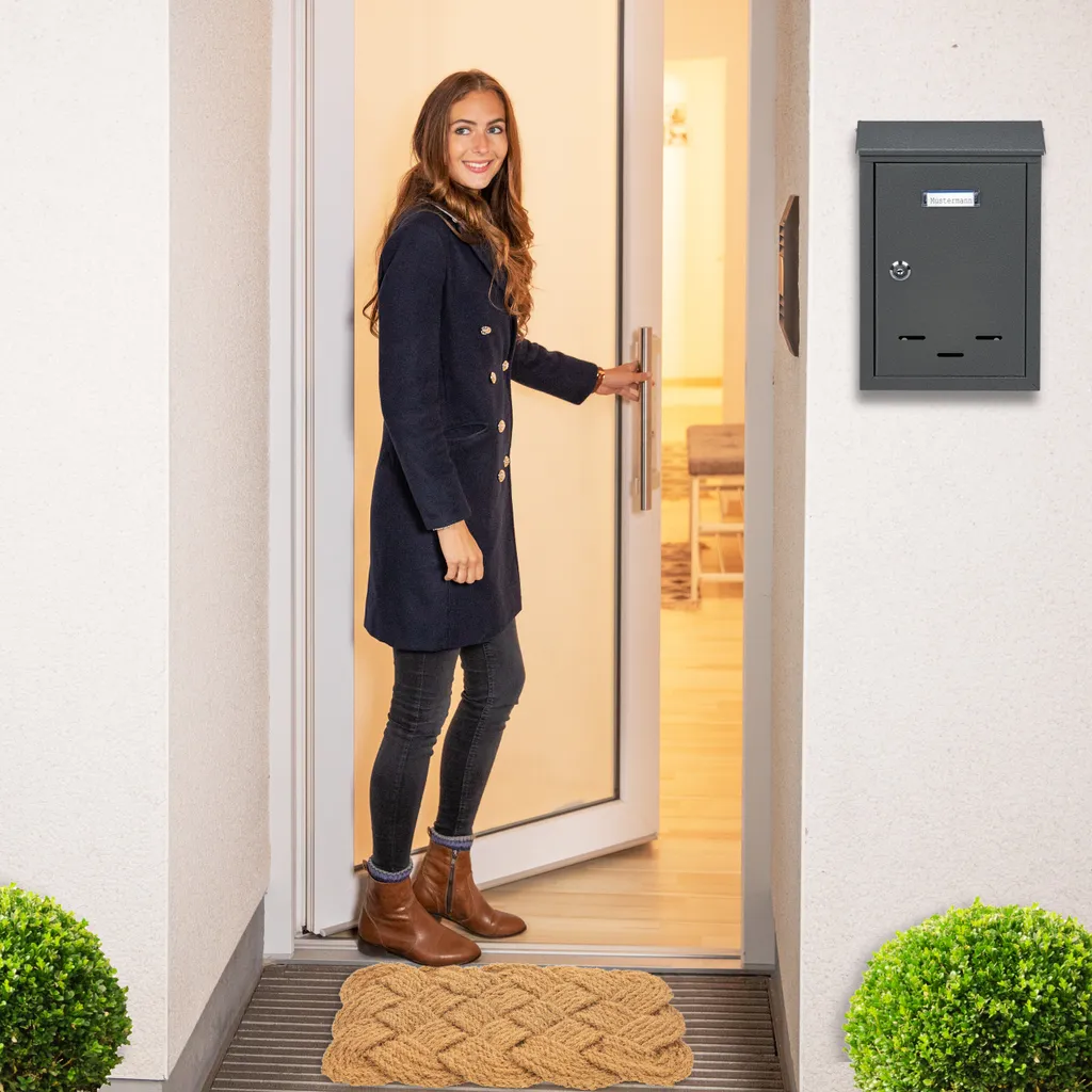 Paillasson coco pour entrée propre - Tapis grattant naturel anti-saleté