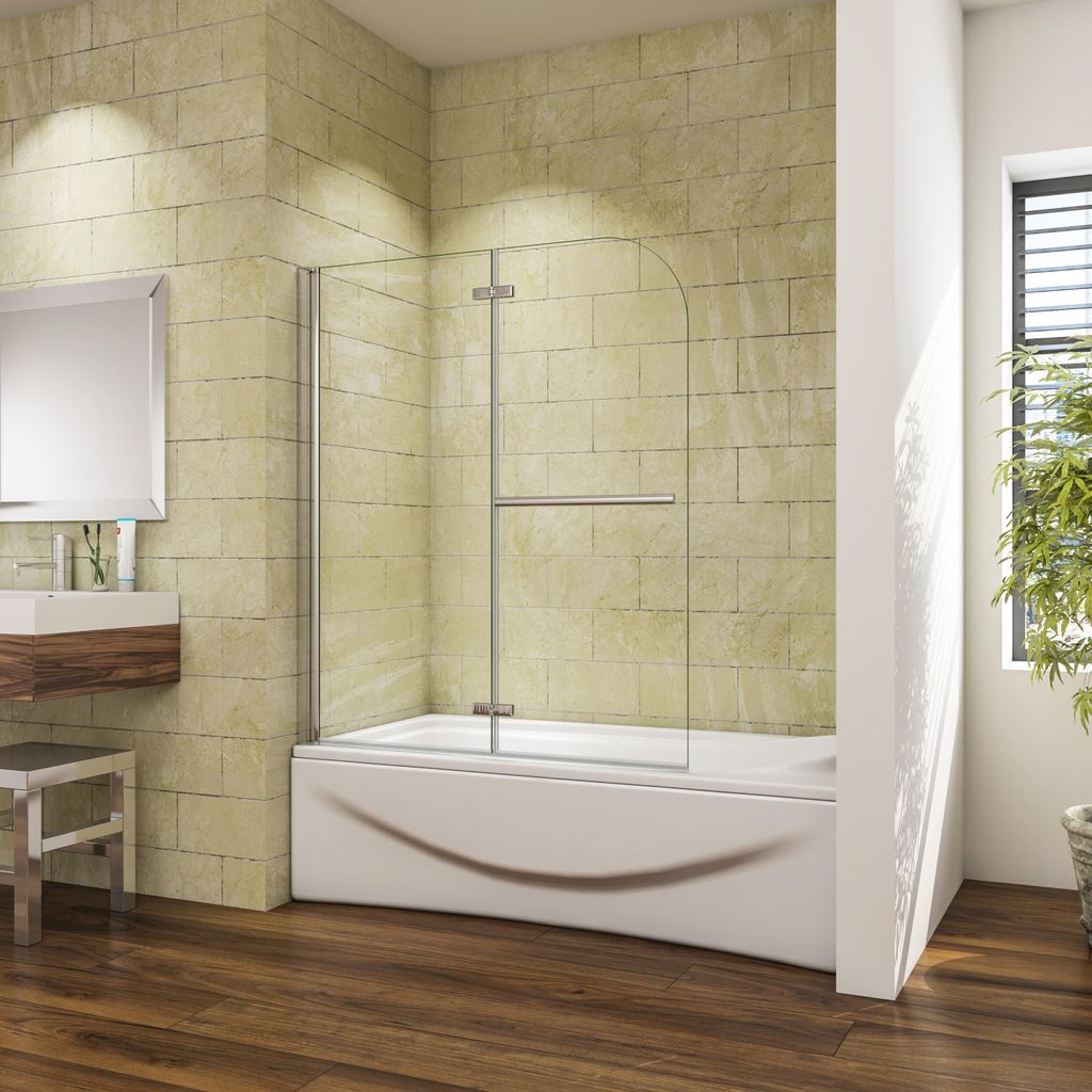 AICA 100cmx140cm Badewannenaufsatz 6mm NANO ESG-glas Produktbild 
