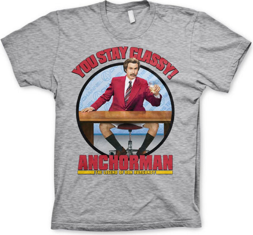 You Stay Classy T-Shirt - Small - Heather-Grey Produktbild 