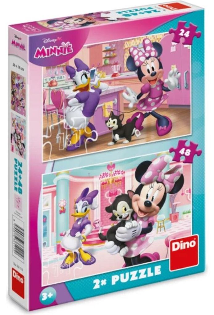DINO Puzzle Minnie und Figaro 24+ 48 dlks