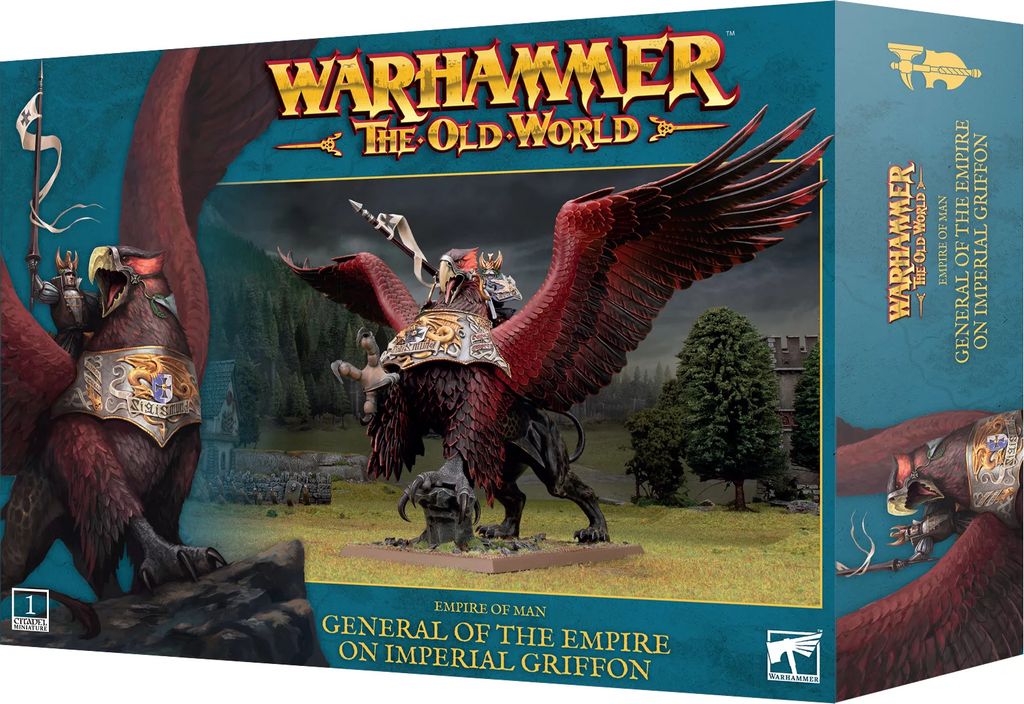Warhammer The Old World Empire of Man General of the Empire on Imperial Griffin