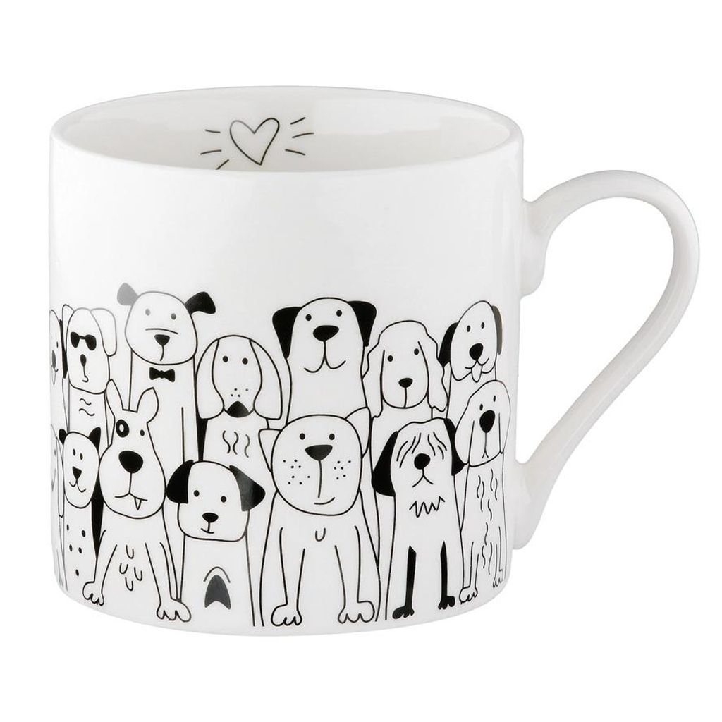 Gilde Handwerk, Gilde, Geschirr, Tasse, Kaffeetasse, Tasse hunde, Hunde, Hundemotiv