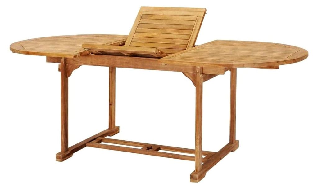 Teak Massiv Gartentisch Ausziehtisch Balkon Tisch Gartenmöbel