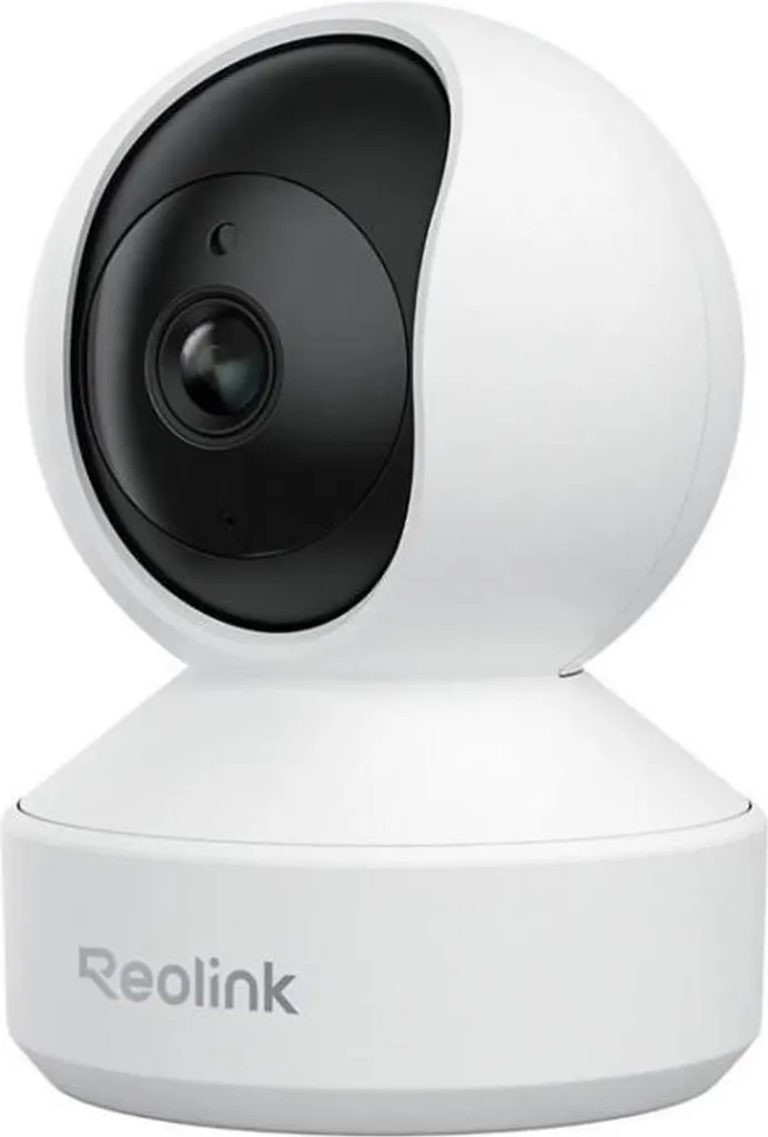 Telecamera interna REOLINK E340, 5 MP, zoom ottico, visione notturna 12 m, audio bidirezionale, compatibile con Google Assistant, bianco