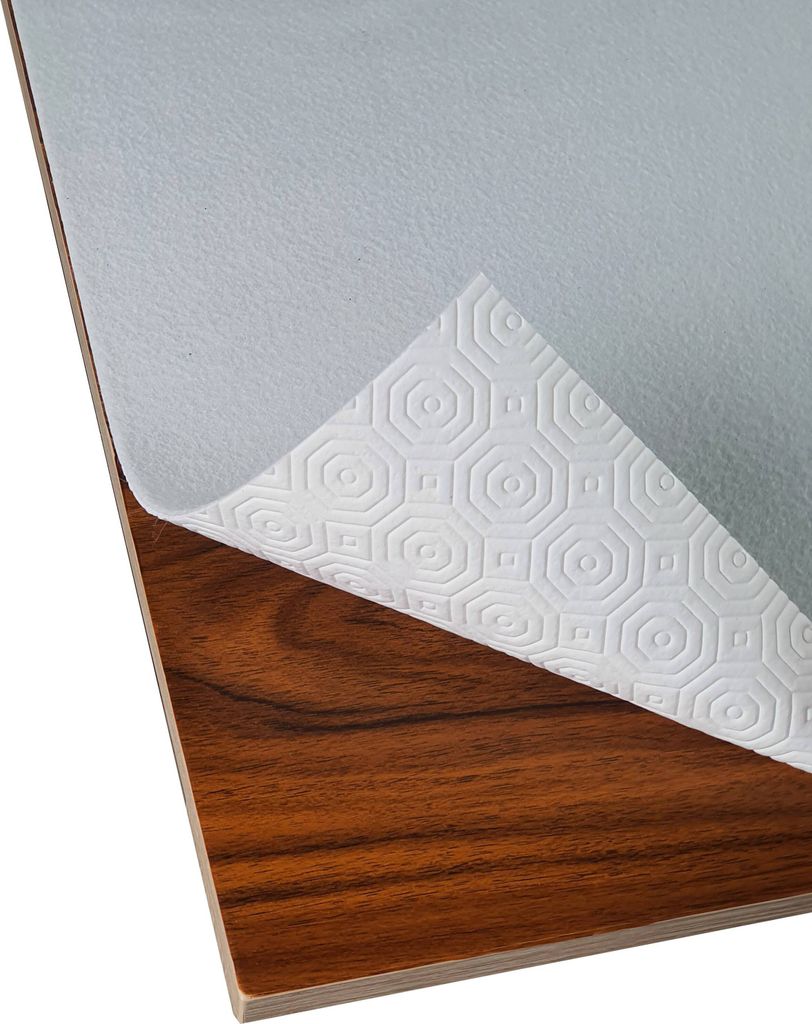 DecoHomeTextil Tischpolster Tischschoner Tischbelag Tischschutz Eckig Weiß 140 cm x 145 cm