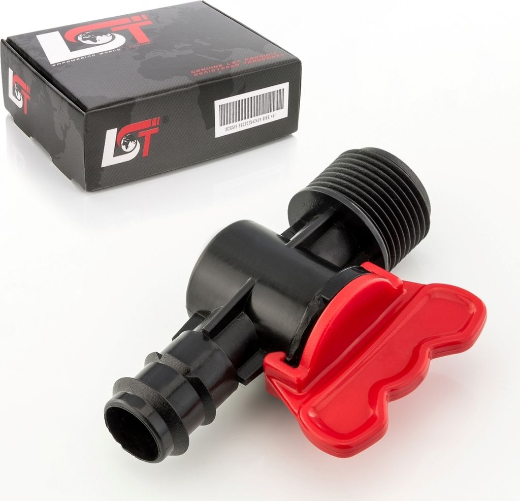 Absperrhahn Kugelhahn für PE-Rohr Schlauch Tropfanlage Gartenbewässerung 20x3/4"