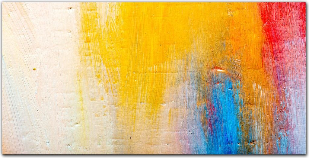 Coloray Bild aus Leinwand 140x70 Leinwand Dekoration - Die malerische daubs