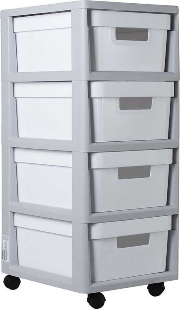 Curver Infinity Rack su ruote 4X11L Grigio/Bianco Immagine del prodotto 