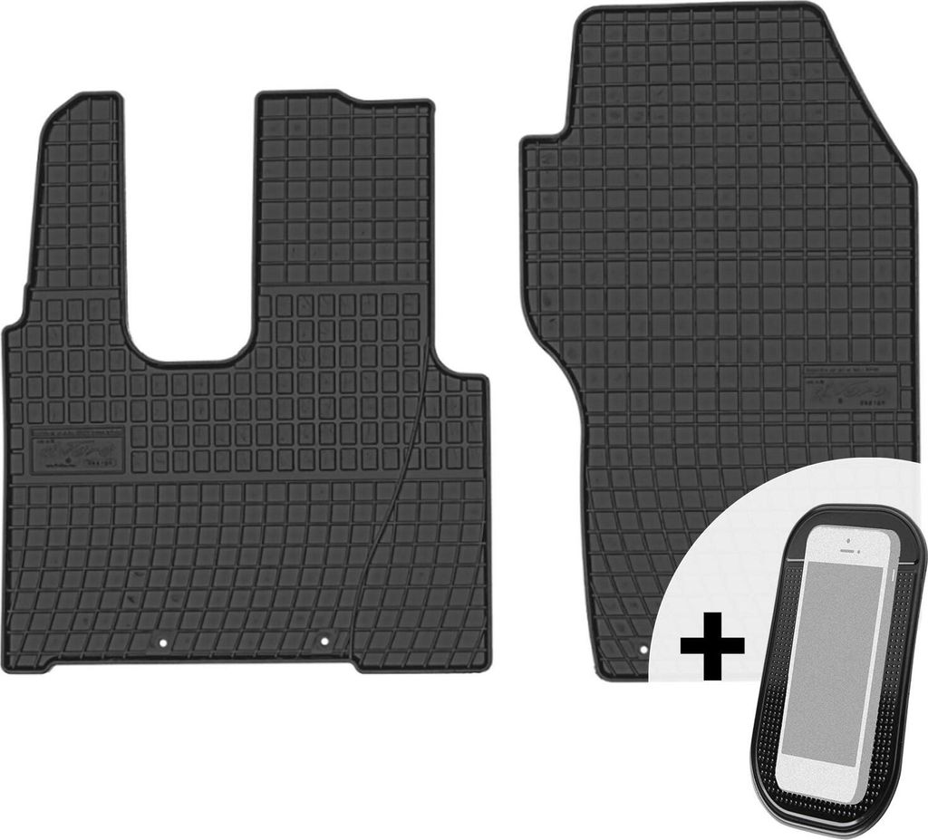 Gummimatten Auto Fußmatten Automatten 2-teilig Set - passend für Mercedes-Benz Actros Mp4 ohne pneumatischen Sitz ab 2012