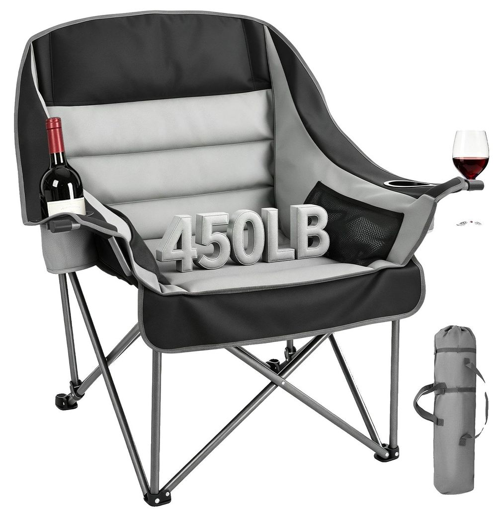Sedia da campeggio VEVOR (oversize) – Sedia pieghevole con Immagine del prodotto 