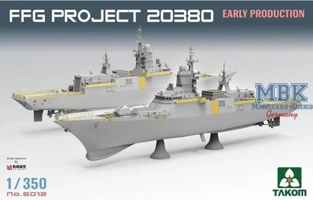 TAKOM 6012 Frégate FFG Projet 20380 Début de Production Maquette 1/350