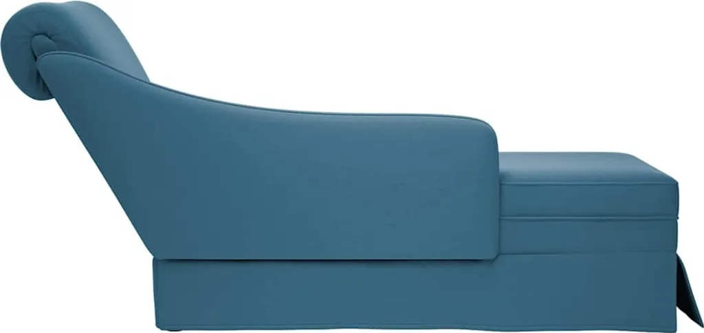 Chaise Longue vidaXL Blu Velluto - Il tuo Nuovo Rifugio di Stile - 4