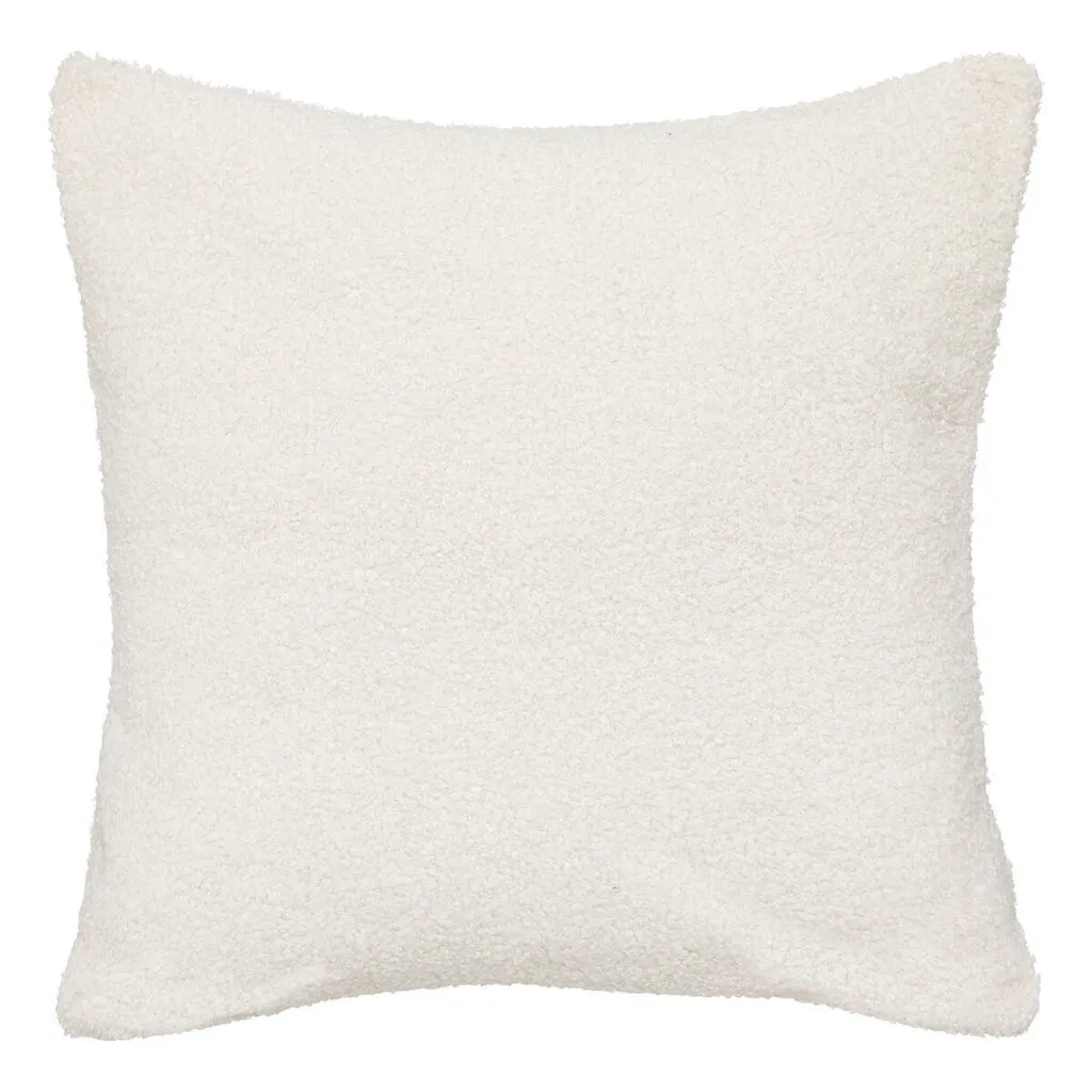 Coussin Jaiko Atmosphera en fourrure artificielle 40x40 cm - Ivoire