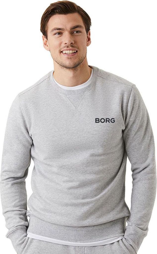 Björn Borg - Herren - Borg Essential 4 Crew Sweatshirt - Grau - Gr. XL