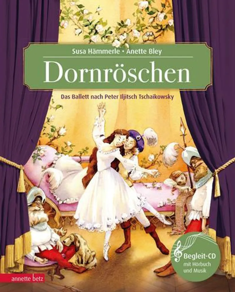 Dornröschen Déguisement de Princesse Aurore pour Fille en Satin Rose