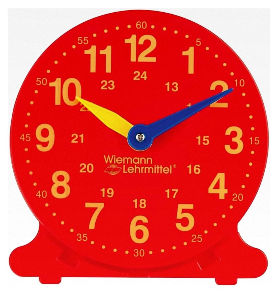 Lernuhr für Schüler, Demonstrationsuhr, 12 cm Ø