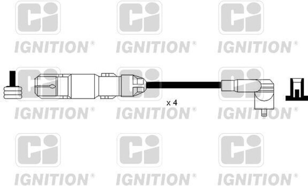 QUINTON HAZELL XC1162 Zündkabelsatz Zündleitungssatz für VW Bora Limousine (1J2) Bora Variant (1J6) für AUDI A3 Schrägheck (8L1) für SEAT