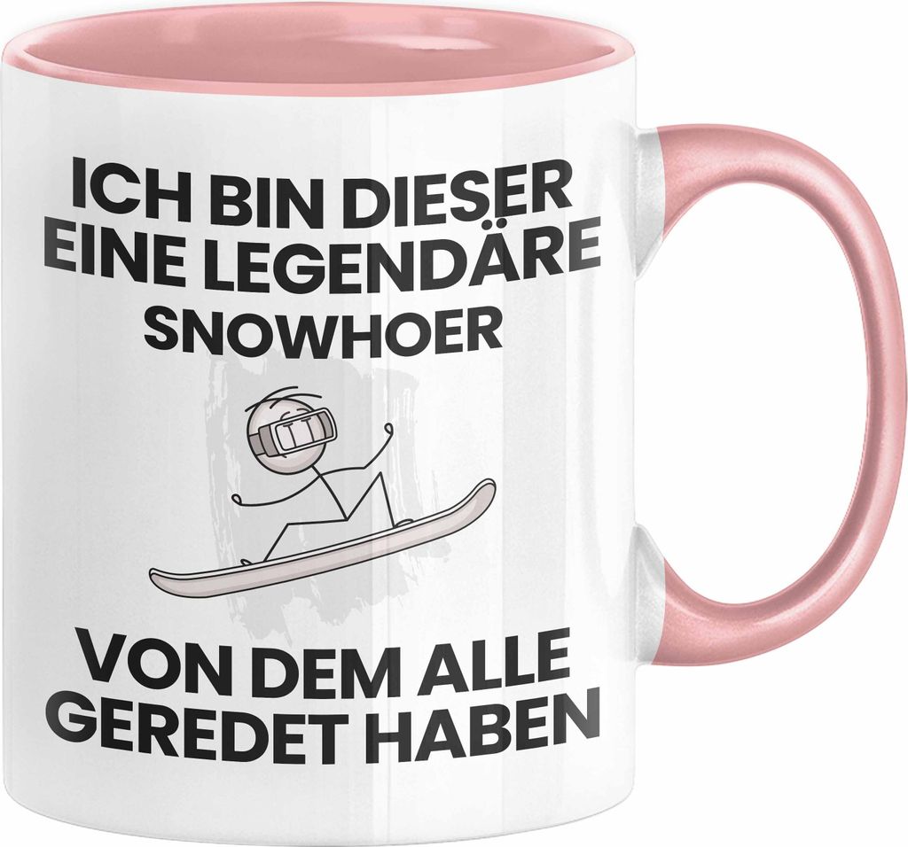 Snowshoer Geschenk Tasse Lustige Geschenkidee Geburtstag für Snowshoer Ich Bin Dieser Legendäre Snowshoer Von Dem Alle Geredet Haben Kaffee-Beche...